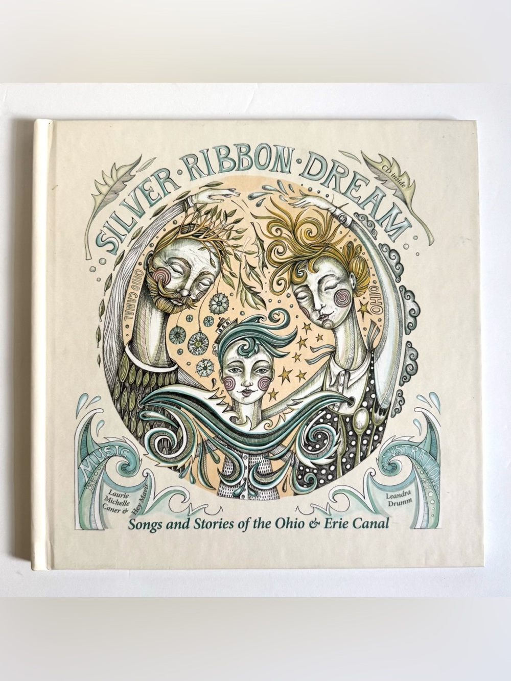 Silver Ribbon Dream Hey Mavis Book & CD Ohio Erie Canal Folk Art Americana New
